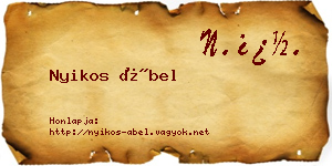 Nyikos Ábel névjegykártya
